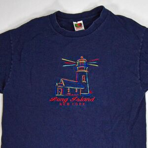 Vintage Long Island New York Embroidered T-Shirt - L